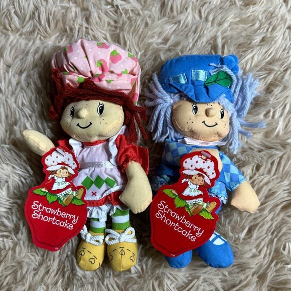 2003 STRAWBERRY SHORTCAKE AND BLUEBERRY MUFFIN Plush - Picture 2 of 6